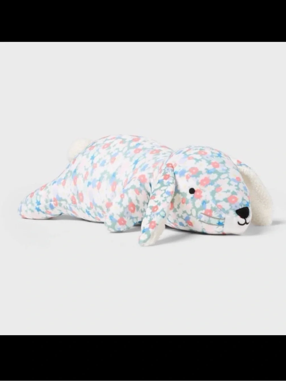 Pillowfort Floral Bunny Weighted Plush Kids' Throw Pillow